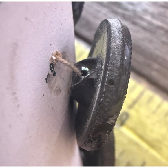 VTG 24 German Shank Buttons Hand Painted White on Black On Card Sewing Germany - Picture 6 of 6